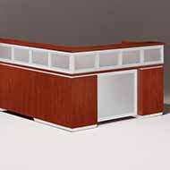 Pimlico Collection L-Shape Reception Desk (Cherry)